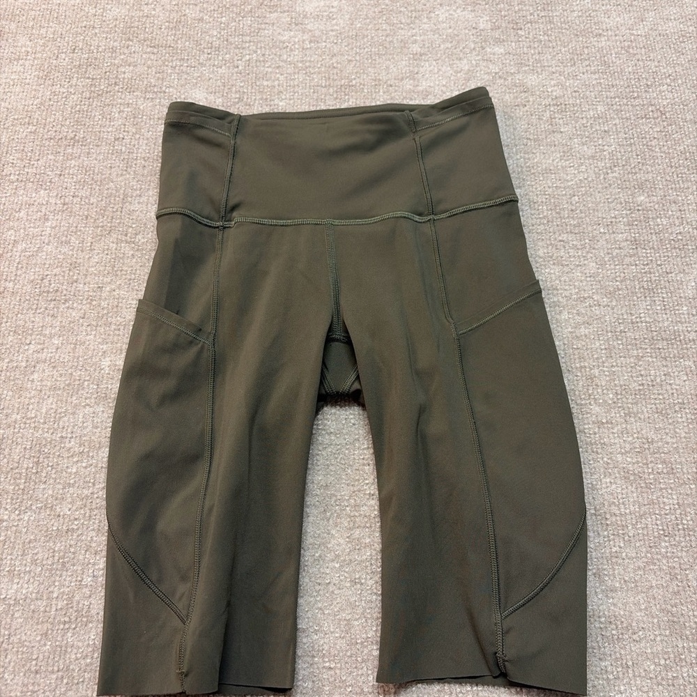 lululemon athletica Dark Green Bike Shorts